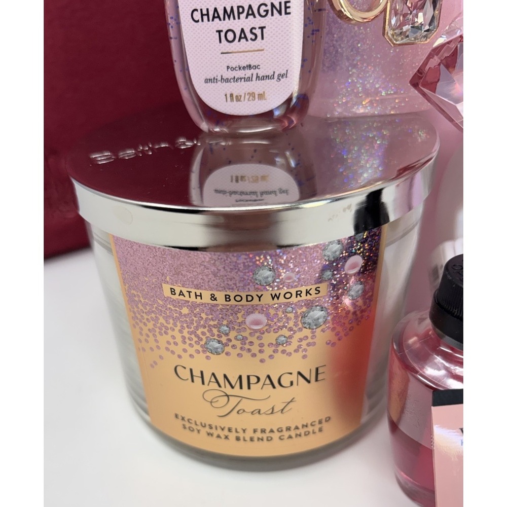 Bath & Body Works Champagne Toast 9-Piece Set with Tote New In Box - Picture 6 of 10